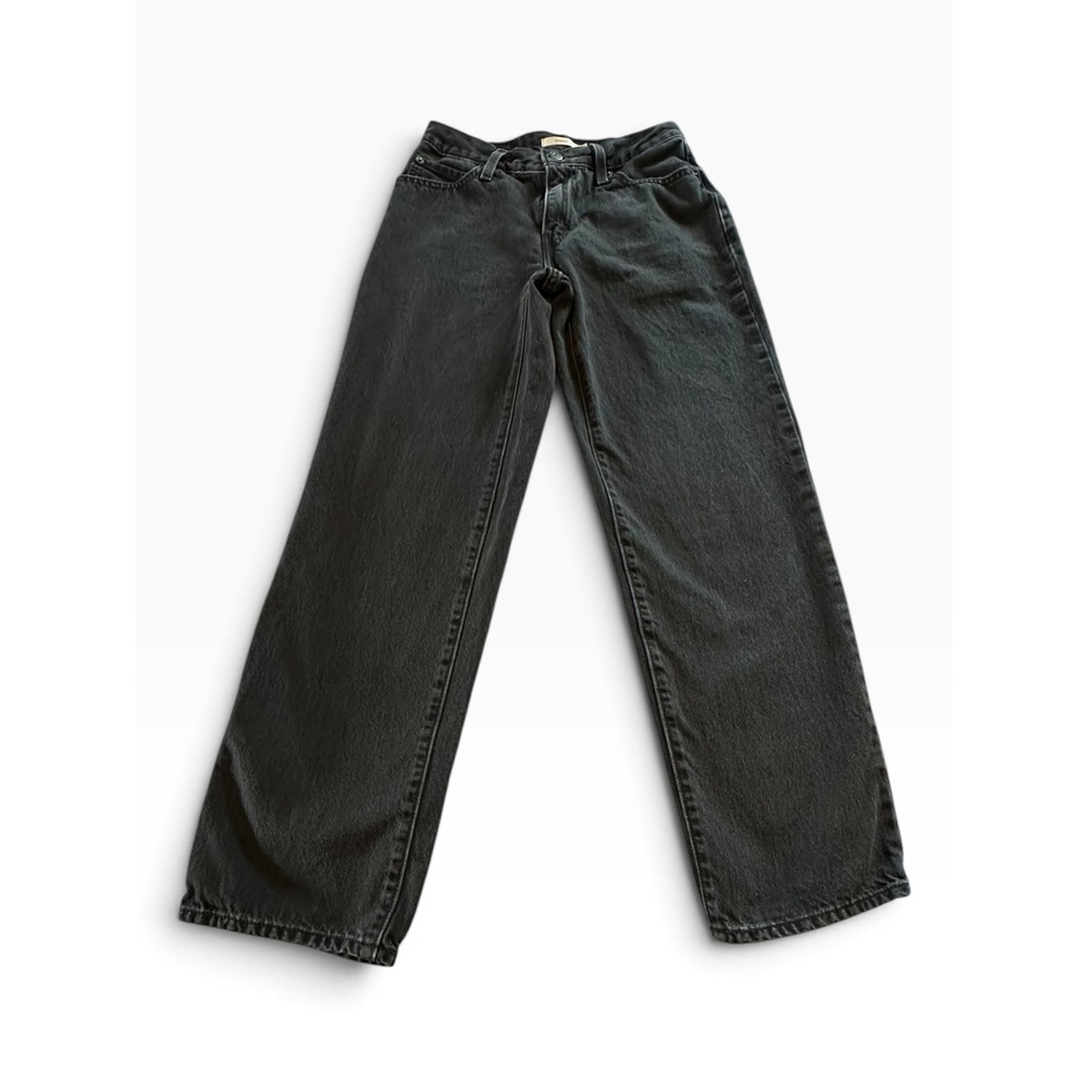 Levi's '94 Baggy Jeans Womens 26 Black Wide Leg Denim A3510-0000